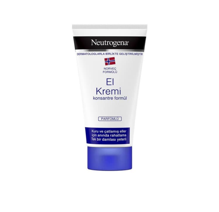 کرم مرطوب کننده و نرم کننده دست حاوی گلیسیرین آبی Neutrogena skin Creamحجم ۵۰ml اصل(ارسال با ضمانت اصل بودن)