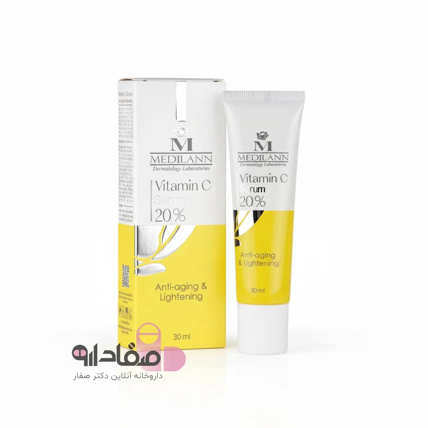 سرم ضد لک و روشن‌ کننده حاوی ۲۰% ویتامین c مدیلن | Medilann Vitamin C 20 Anti-Aging & Lightening Serum — تصویر ۲