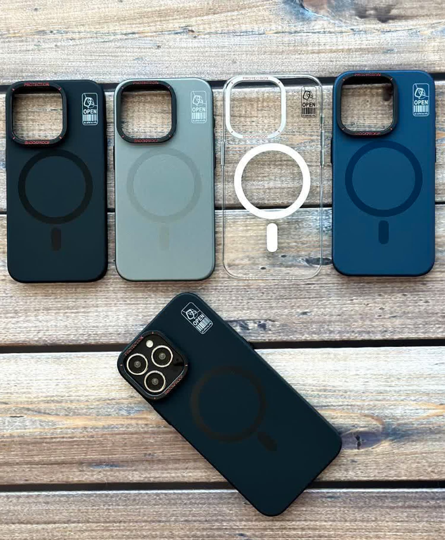 قاب مجیک ماسک Open مگ سیف دار گوشی موبایل Iphone 15 Pro Max — تصویر ۴