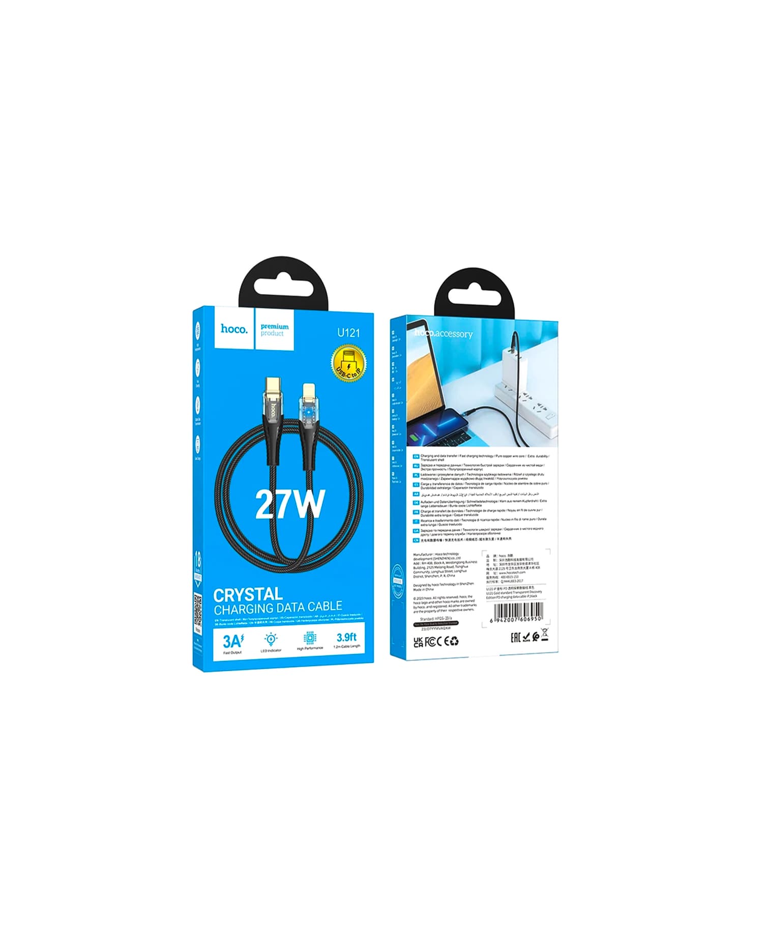 کابل تبدیل Type-Cبه Lightning هوکو U121 — تصویر ۹