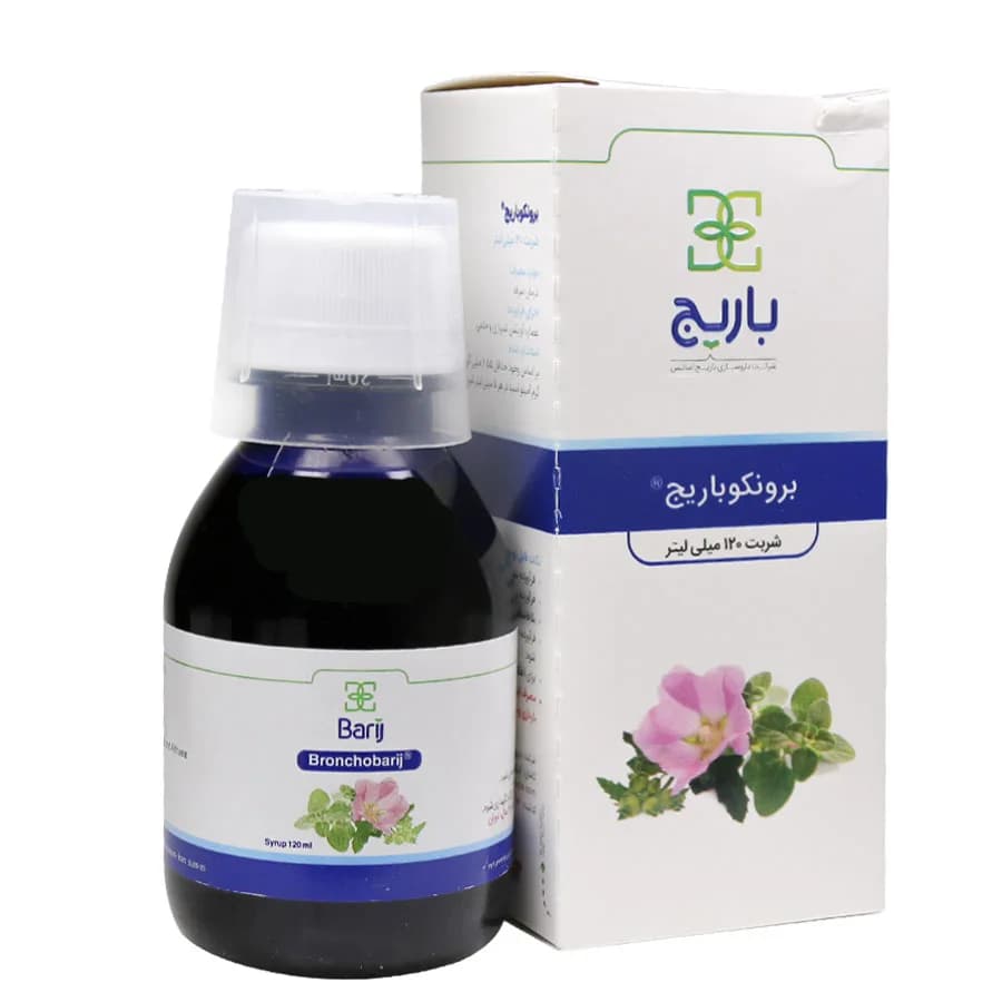 شربت برونکو باریج اسانس ۱۲۰ میلی‌لیتر | Bronco Barij Essence 120ml Syrup