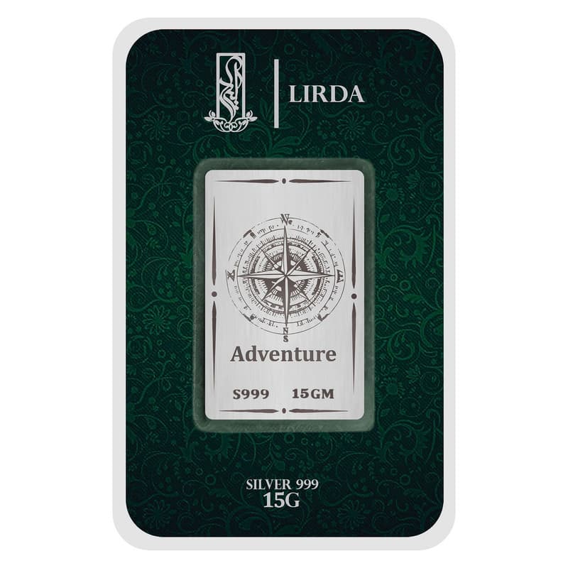 شمش نقره مدل Adventure قطب نما 15