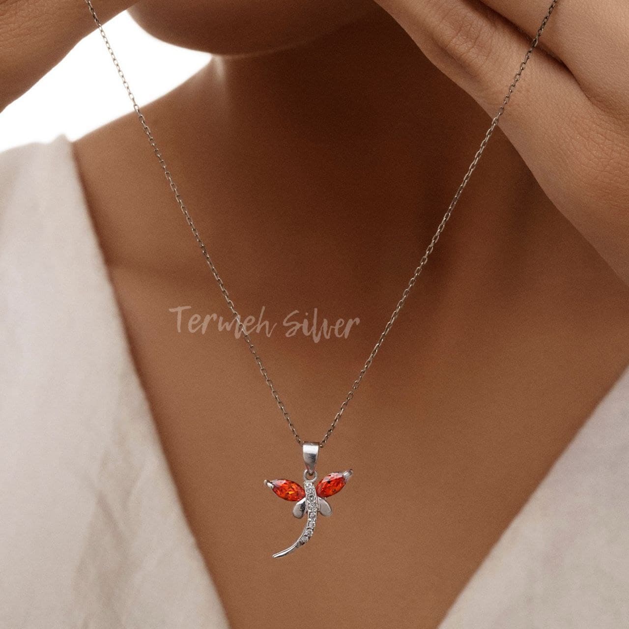 گردنبند نقره سنجاقک MT 1215
