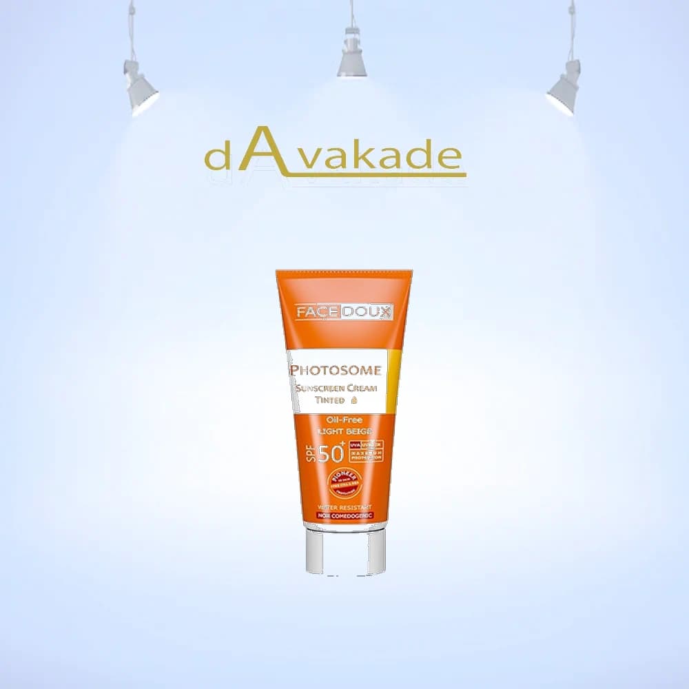 کرم ضد آفتاب SPF50+ فوتوزوم بژ روشن فیس دوکس Facedoux — تصویر ۵