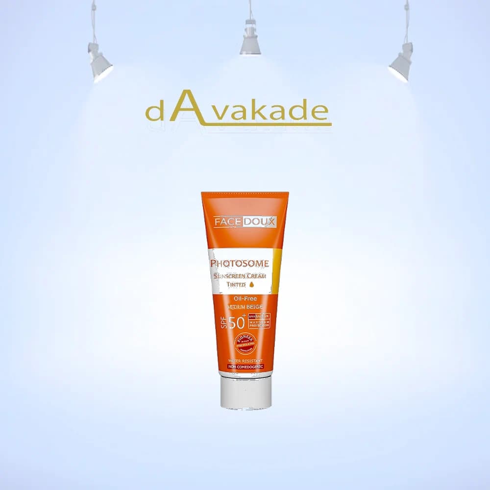 کرم ضد آفتاب SPF50+ فوتوزوم بژ روشن فیس دوکس Facedoux — تصویر ۳