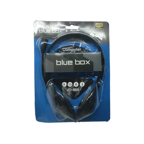 هدست با سیم blue box مدل JD-900 مشکی — تصویر ۳