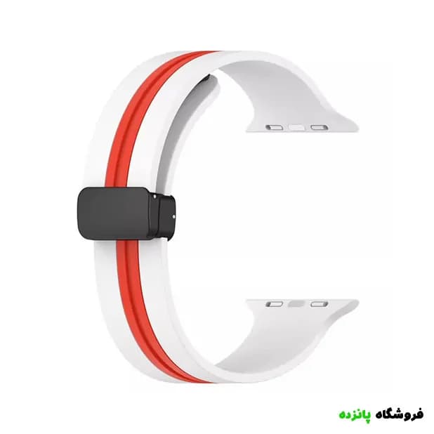 بند ساعت هوشمند راینو مدل Magnetic-2C – سفید قرمز — تصویر ۲