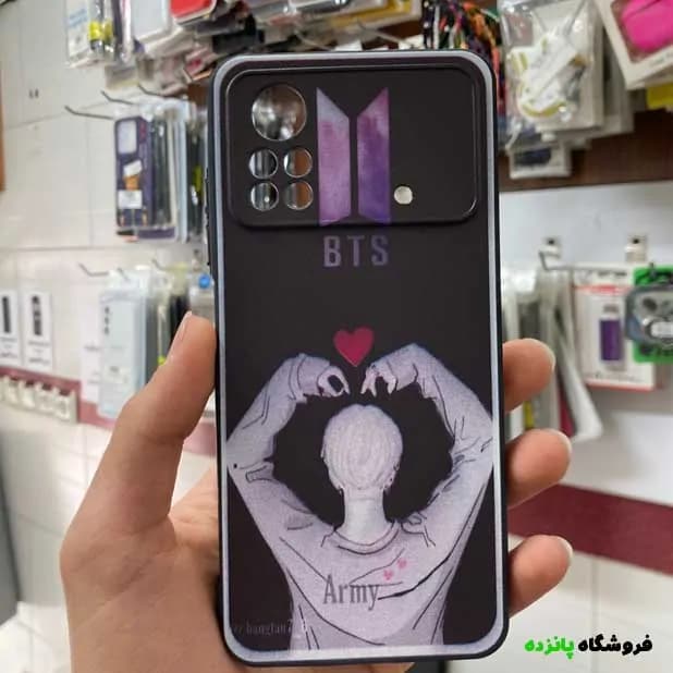 قاب طرح دار پالیز شیائومی Poco X4 Pro طرح BTS — تصویر ۲