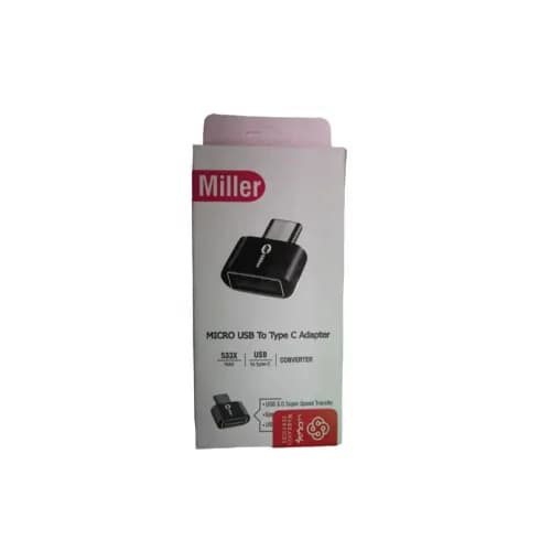 تبدیل Miller OTG USB To Type-C مدل MO-203 مشکی — تصویر ۴