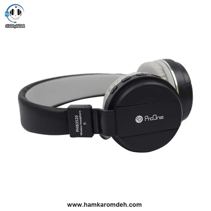 هدفون بلوتوثی ProOne مدل PHB3520 – مشکی — تصویر ۶