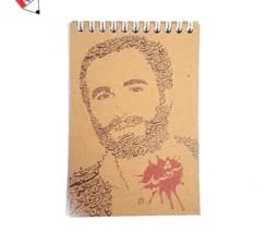 دفترچه یادداشت طرح شهدا سایز 1.8 جلد کرافت پرسام 5080 — تصویر ۳
