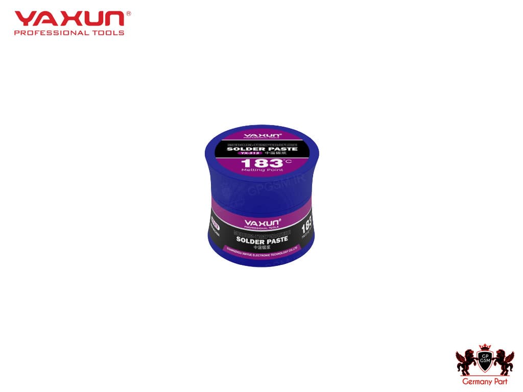 خمیر قلع 183 درجه سانتی‌گراد یاکسون SOLERING PASTE YX313 YAXUN
