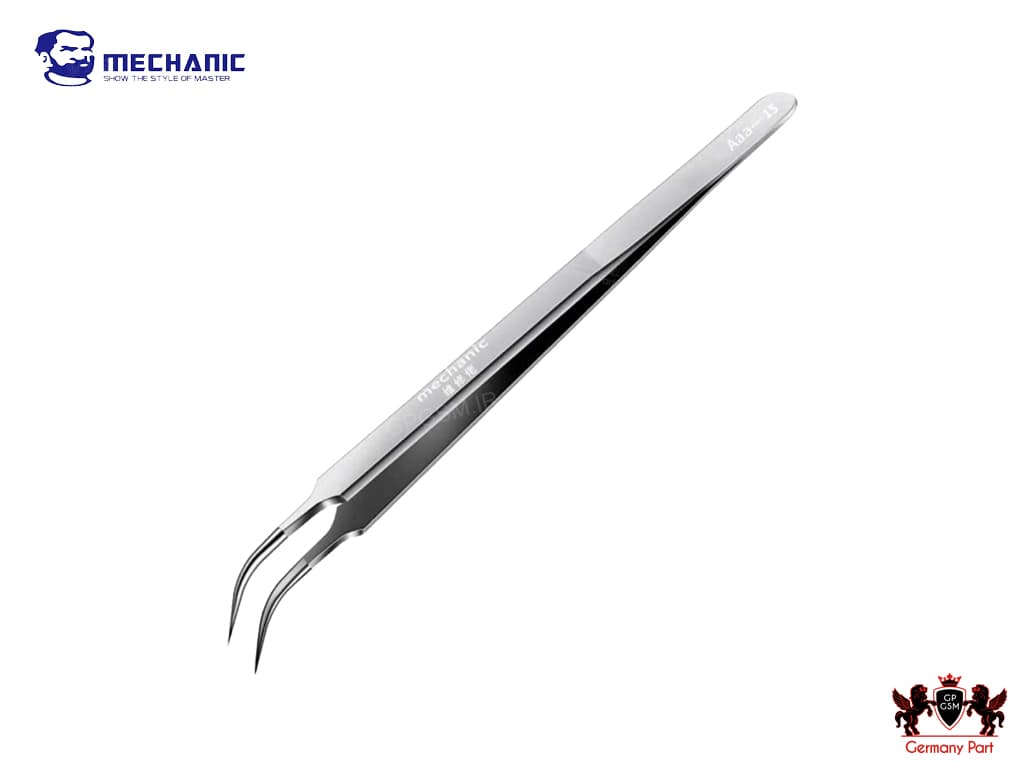 پنس مکانیک سرکج ضخیم بلند و دقیق TWEEZERS MECHANIC AAA15 MECHANIC