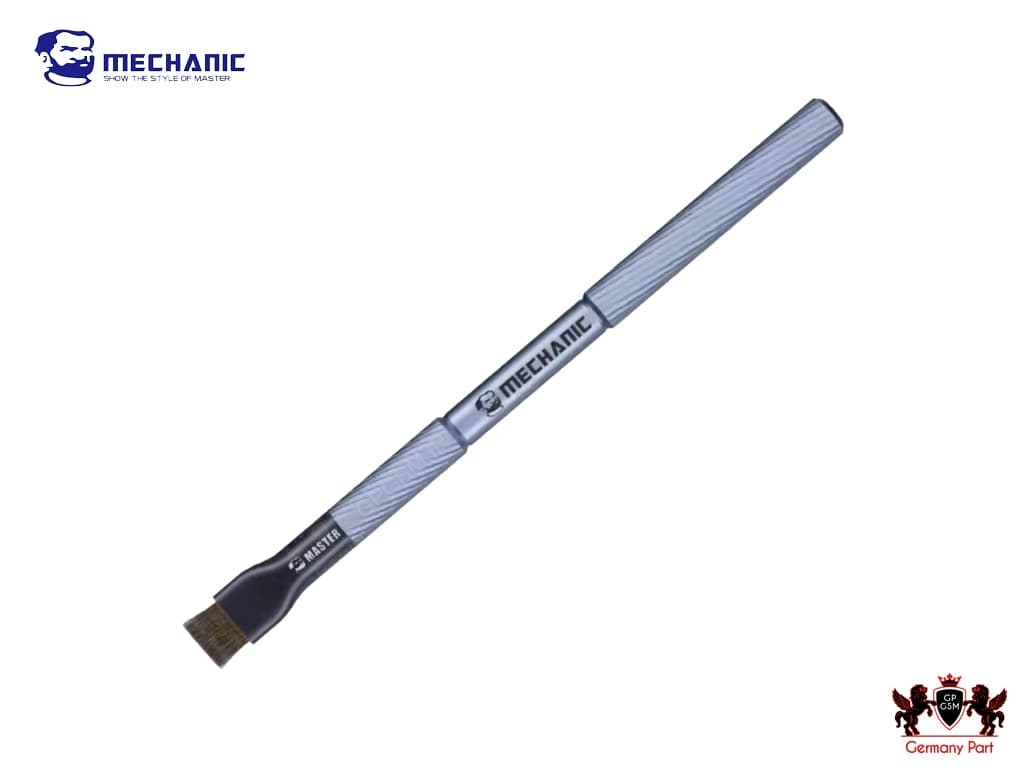 فرچه مویی مخصوص تمیز کردن برد موبایل و قطعات الکترونیکی مکانیک BRISTLE BRUSH ALUMINUM MECHANIC