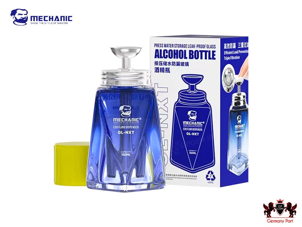 جا الکلی/تینری 150 میل مکانیک STORANGE LEAK PROOF GLASS ALCOHOL BOTTLE GL-NXT MECHANIC — تصویر ۵