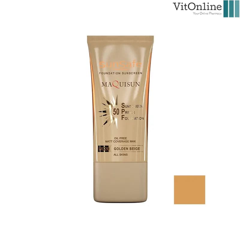 ضد آفتاب رنگی SPF50 سان سیف مدل MAQUISUN شماره N20 رنگ 40 میل — تصویر ۳