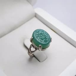 انگشتر زنانه نقره رکاب قلبی — تصویر ۵