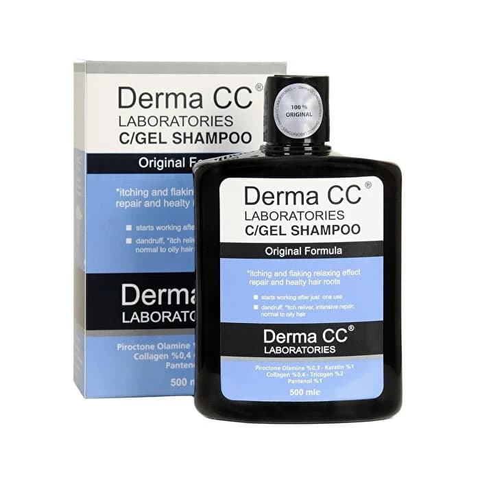شامپو درمانی ضد ریزش و ضد شوره درما سی سی Derma CC مدل C/Gel حجم 500 میل — تصویر ۲