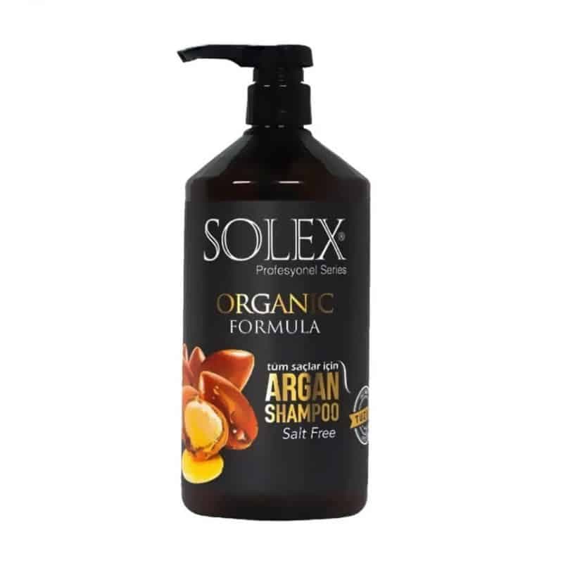 شامپو سولکس Solex فاقد نمک حاوی روغن آرگان حجم 1000 میل
