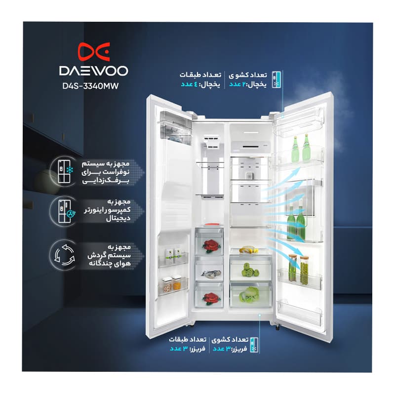 سايد بای سايد دوو 32 فوت مدل DS-3320MW — تصویر ۱۱