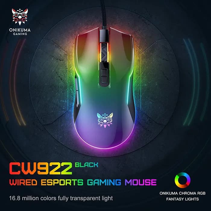 موس گیمینگ اونیکوما ONIKUMA CW922 Black — تصویر ۱۲