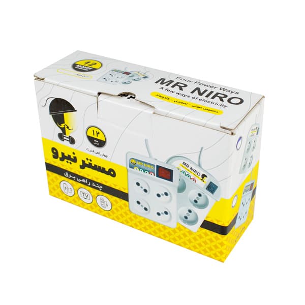 محافظ برق 4 خانه مستر نیرو ( Mr Niro ) با کابل 2.7 متری 10 آمپر — تصویر ۱۱