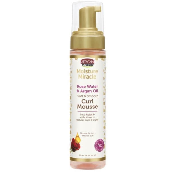 موس مو رز و روغن آرگان آفریکن پراید-Rose Water and Argan Oil Curl Mousse