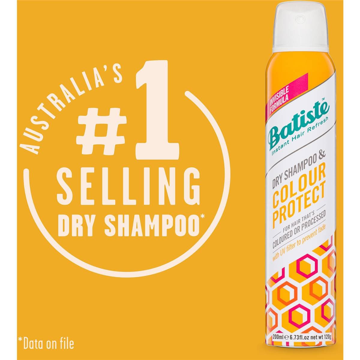 شامپو خشک باتیست (اصل) محافظ رنگ موهای رنگ شده Batiste Color Protect — تصویر ۸