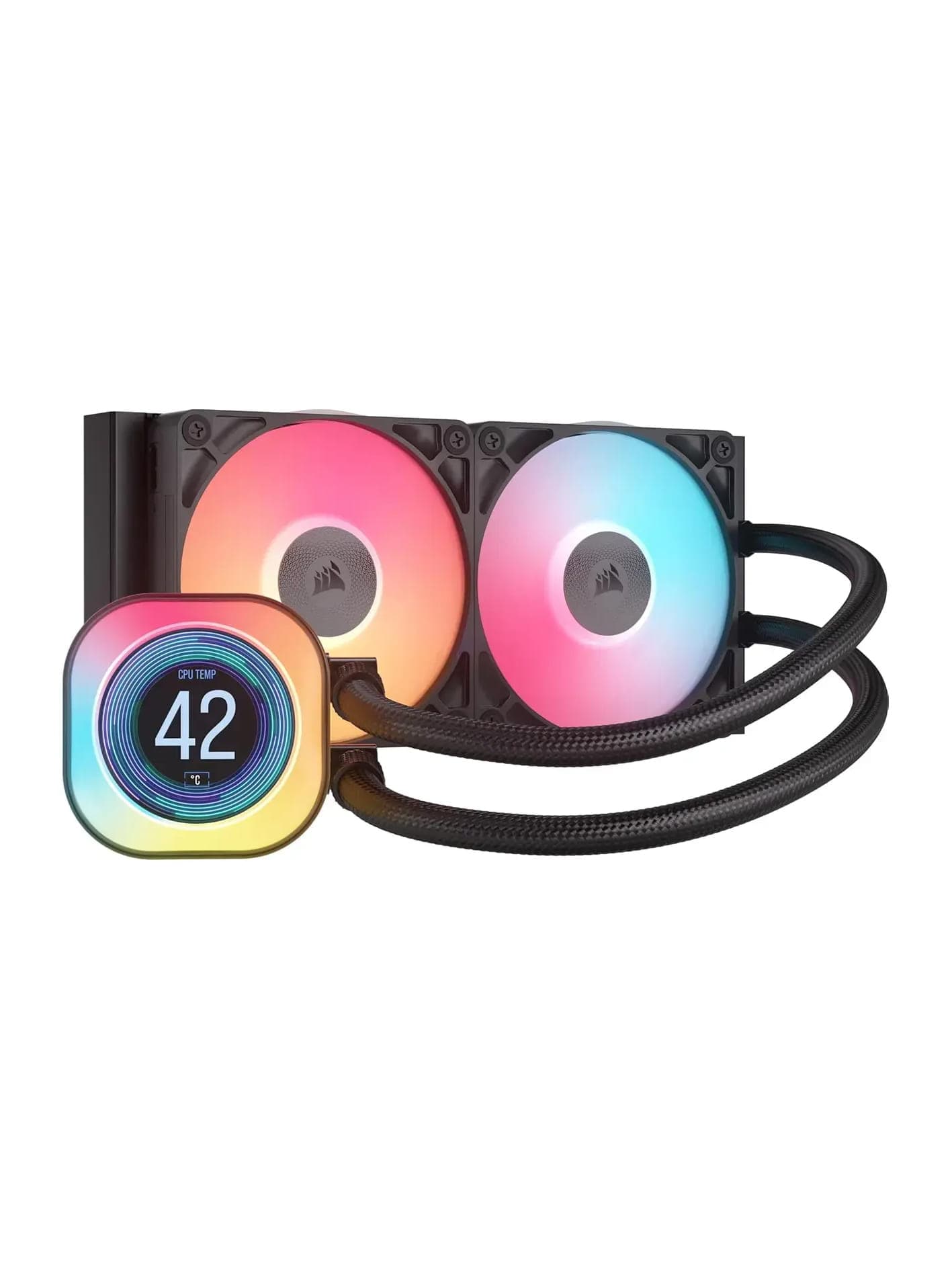 خنک کننده مایع کورسیر مدل iCUE LINK TITAN 240 RX LCD RGB