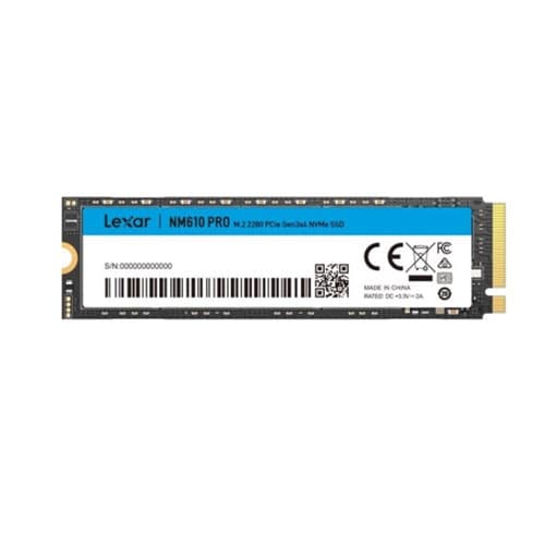 LEXAR NM610PRO M.2 2280 PCIe NVMe 500GB Internal SSD