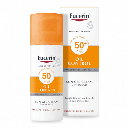 ضد آفتاب ضد جوش اوسرین ژل کرم مناسب پوست چرب OIL CONTROL SPF50 Eucerin