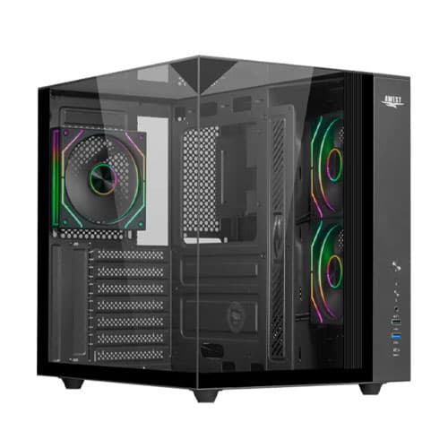 Awest AQ15 TG-B Mid-Tower Gaming Computer Case