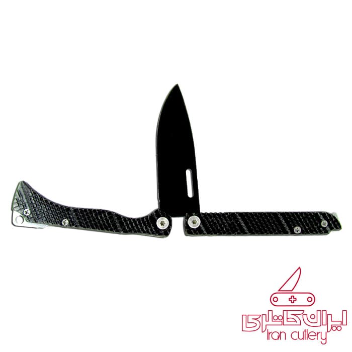 چاقو پروانه ای مشکی کد 898 — تصویر ۷