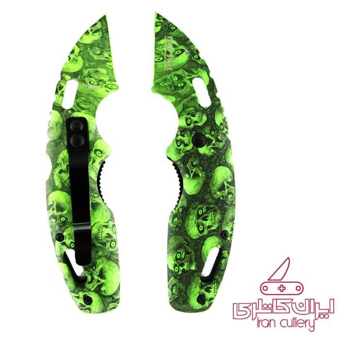 چاقو تاشو طرح جمجمه Cold Steel