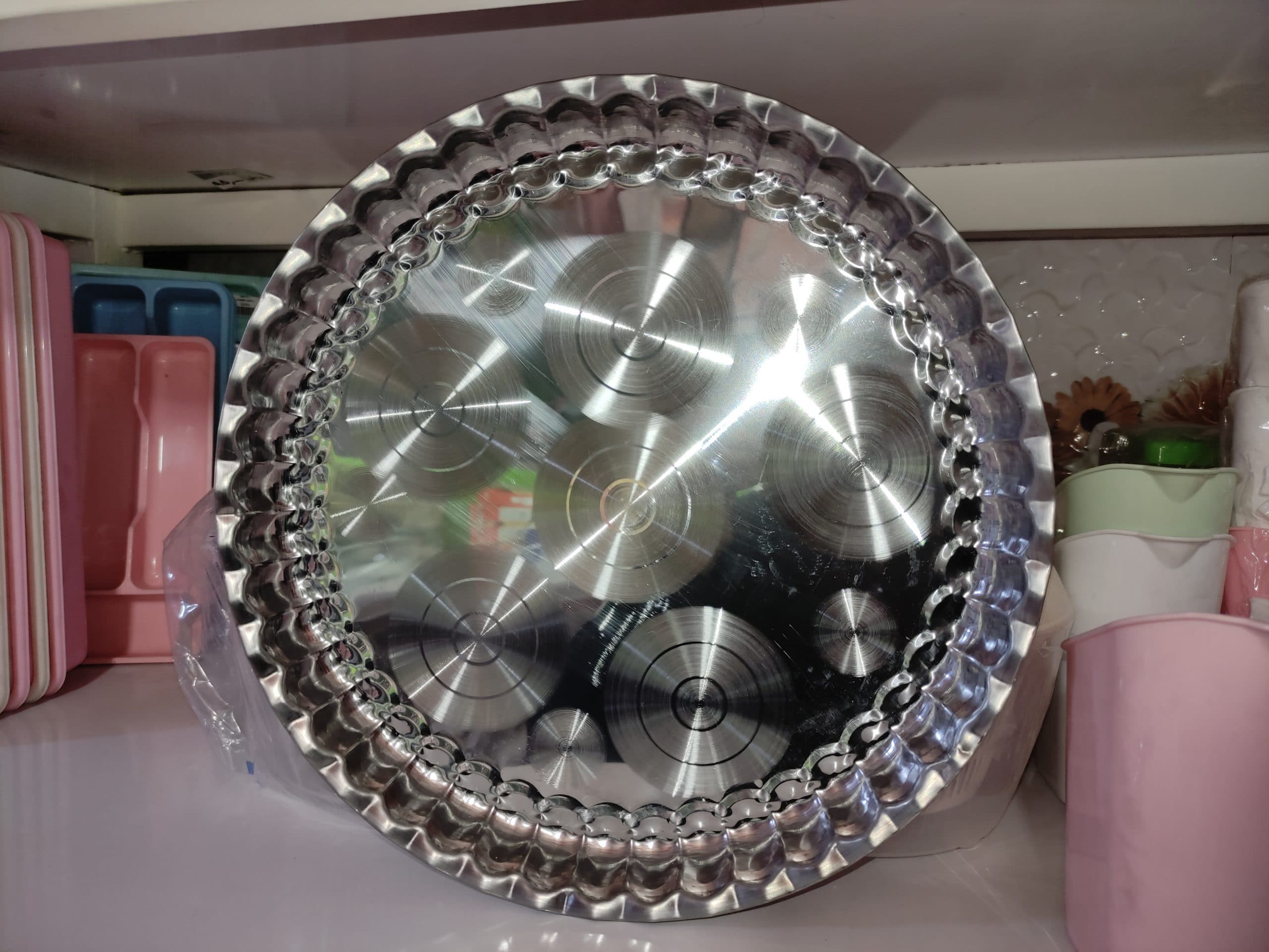 سینی انگشتی استیل 45