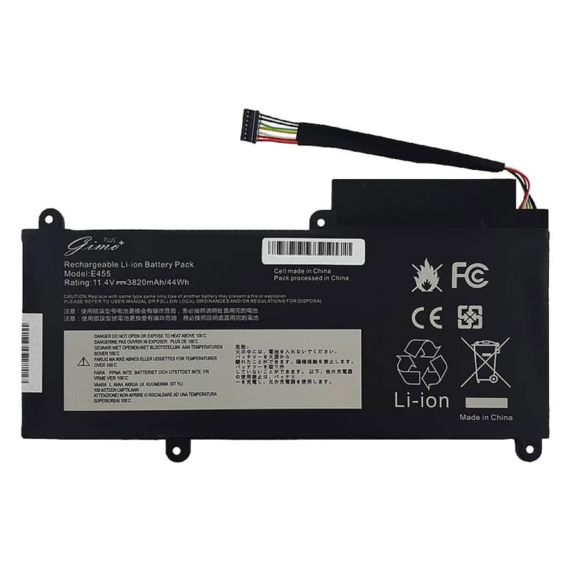 باتری لپ تاپ لنوو ThinkPad E450-E455-E460 داخلی | برند Gimo Plus | ظرفیت 4122 | 47 وات | 11.4 ولت — تصویر ۸