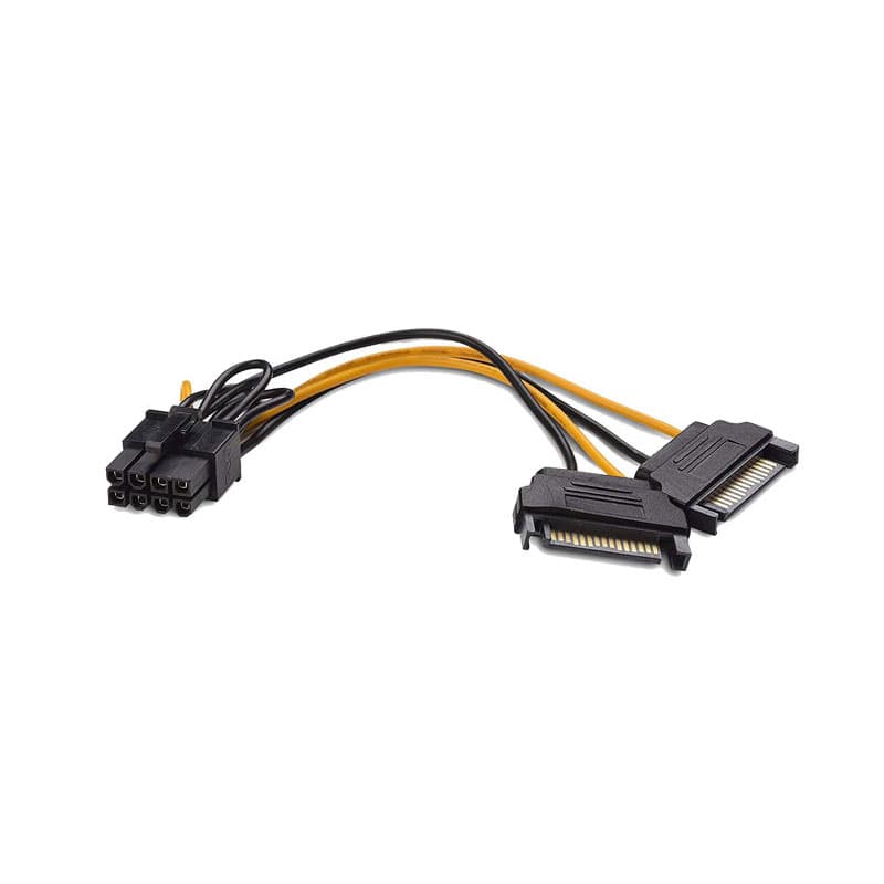 کابل برق SATA 8 Pin to 2