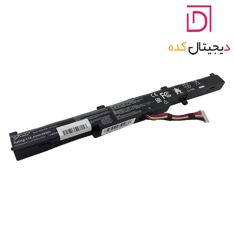 باتری لپ تاپ ایسوس Rog Strix GL553_A41N1611 Gimo Plus مشکی-داخلی-46 وات ساعت — تصویر ۴