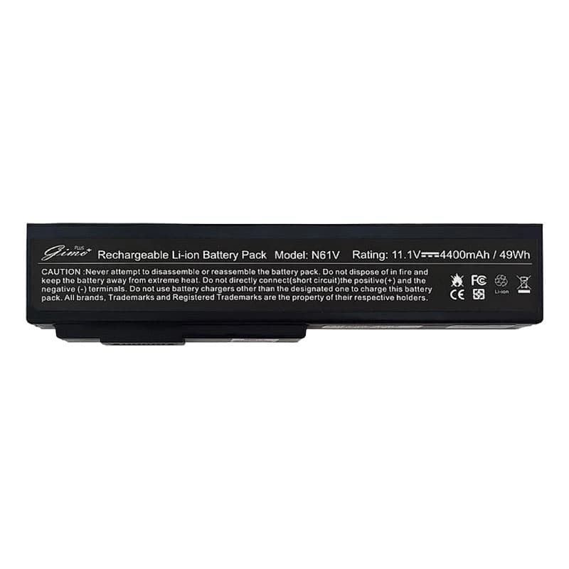 باتری لپ تاپ ایسوس Battery Asus A32-N61-6Cell Gimo Plus مشکی-49 وات ساعت