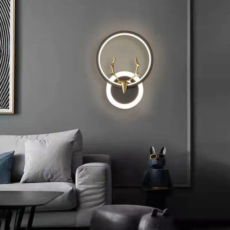 چراغ دیواری مدرن مدل Deer head 2 کد W170