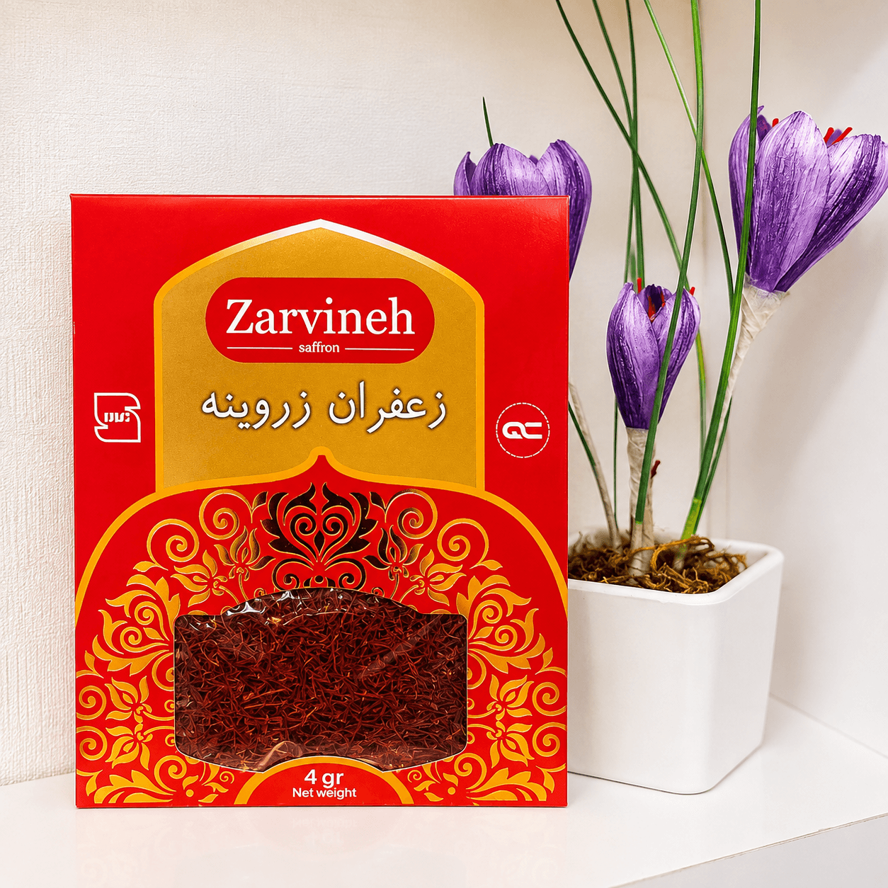 زعفران زَروینِه – چهار گرم — تصویر ۹
