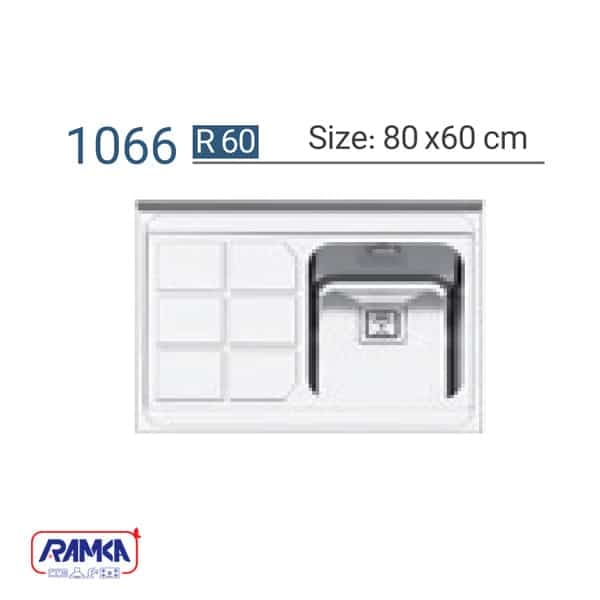 سینک روکار ایلیا استیل مدل 1066