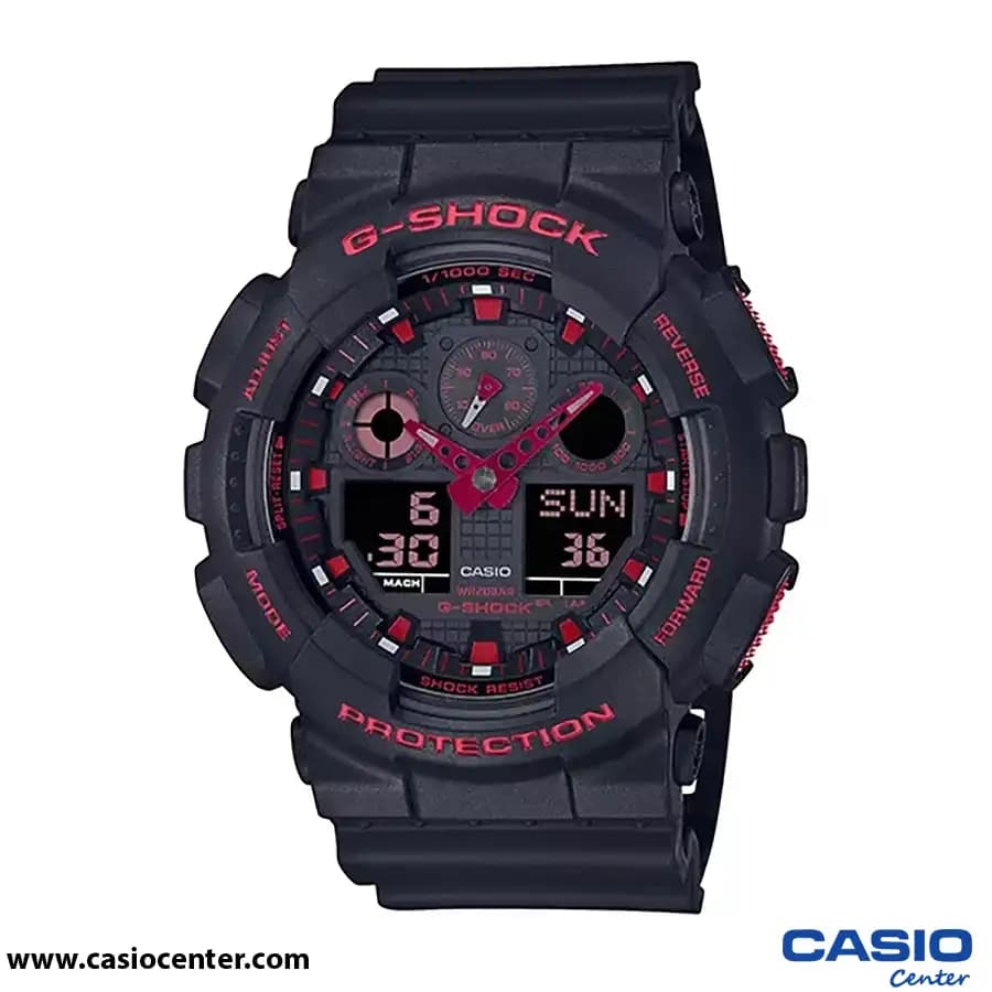 ساعت مچی مردانه کاسیو جی شاک مدل GA-100BNR-1ADR — تصویر ۱۲