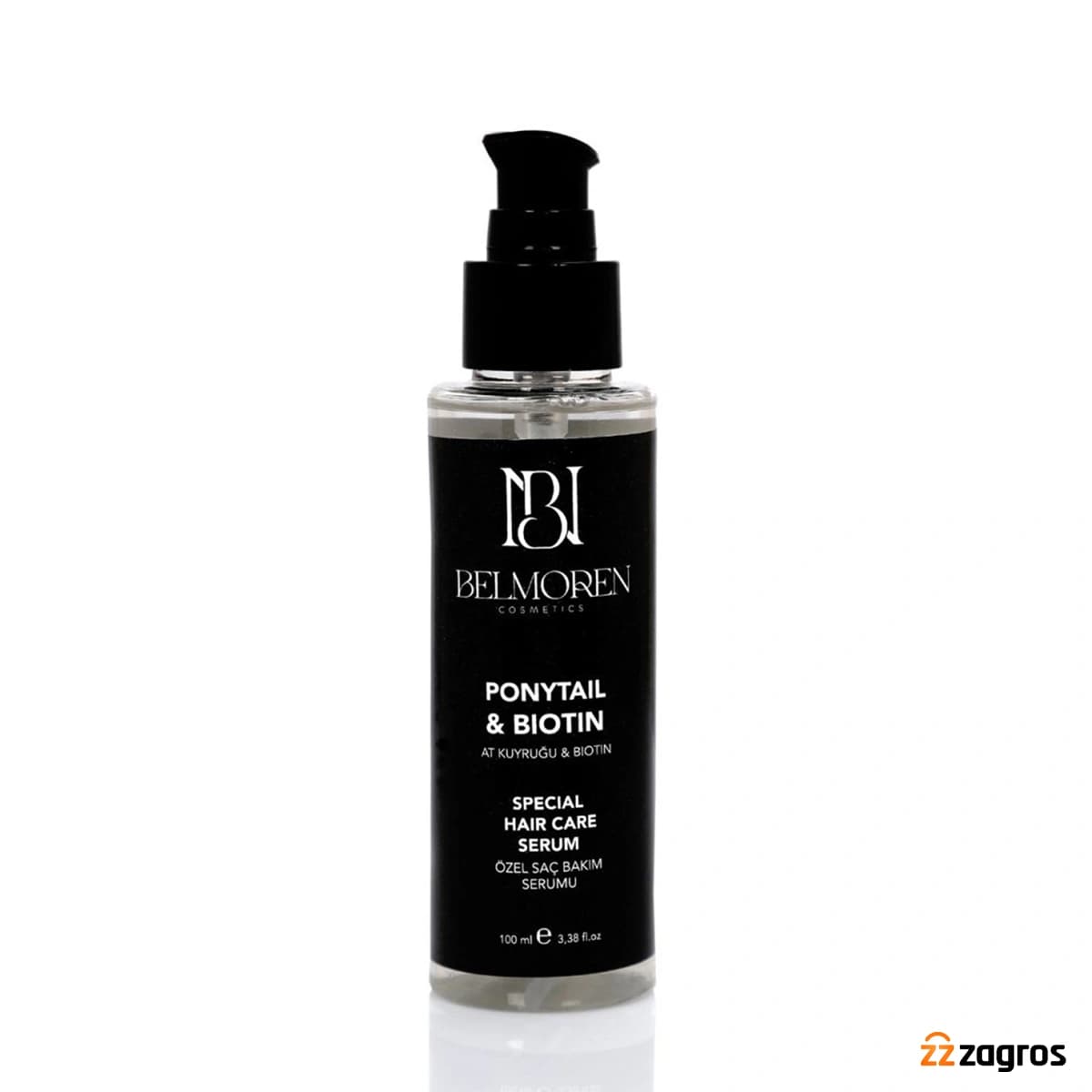 سرم مو بلمورن BELMOREN مدل Ponytail & BIOTIN حجم 100 میل