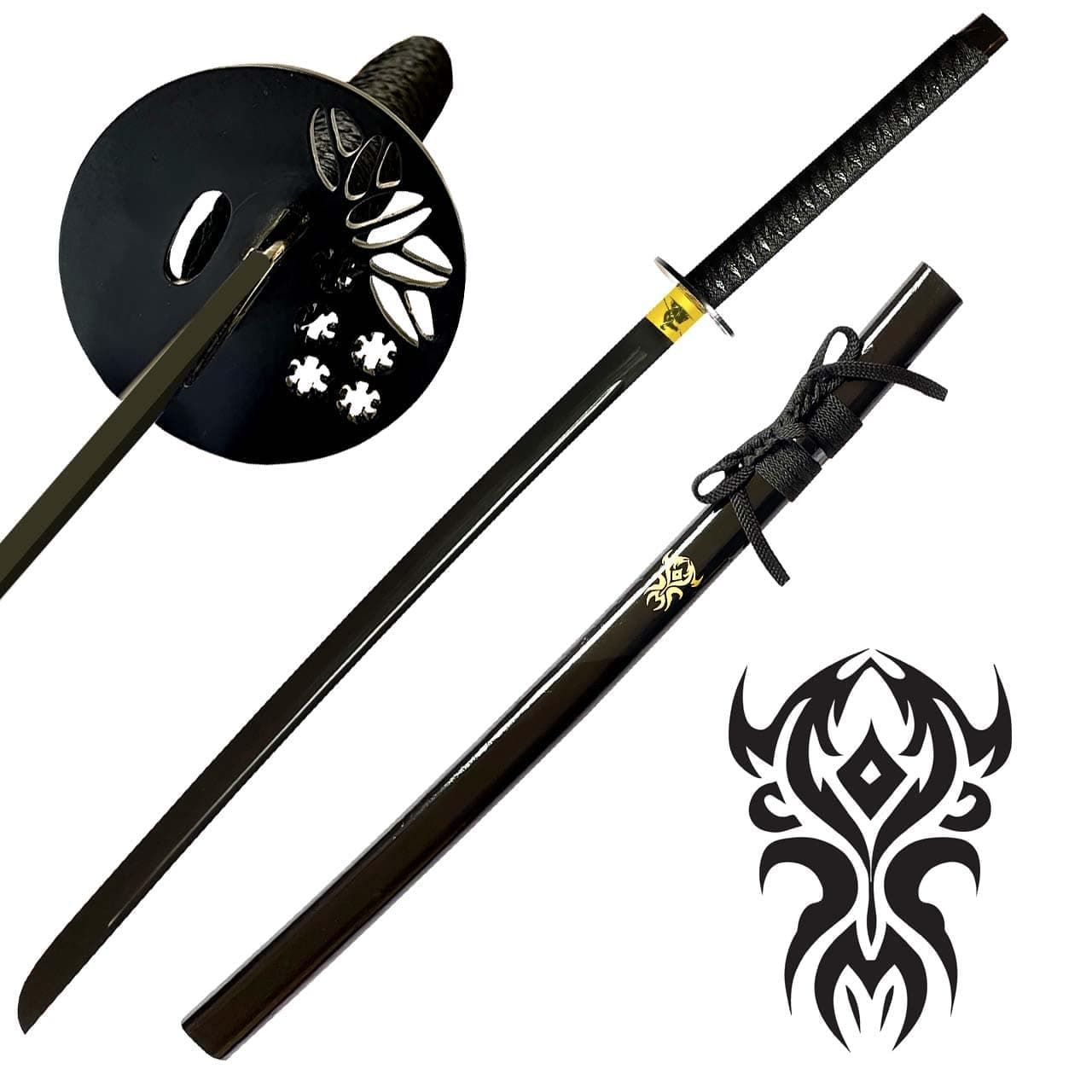 شمشیر سامورایی الوچاقو مدل Black katana — تصویر ۲