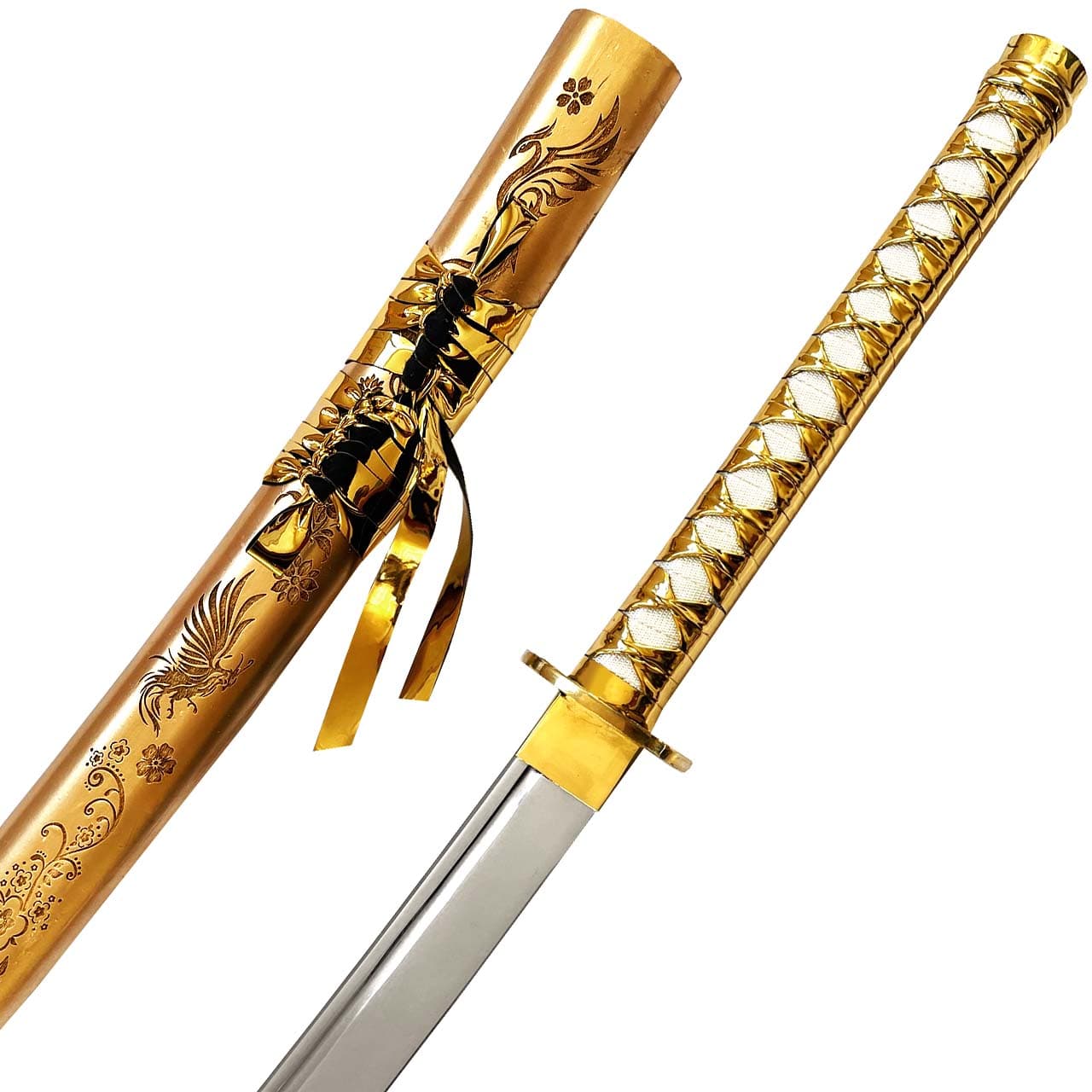 شمشیر کاتانا حرفه ای 7 میل مدل Gold Phoenix — تصویر ۱۲