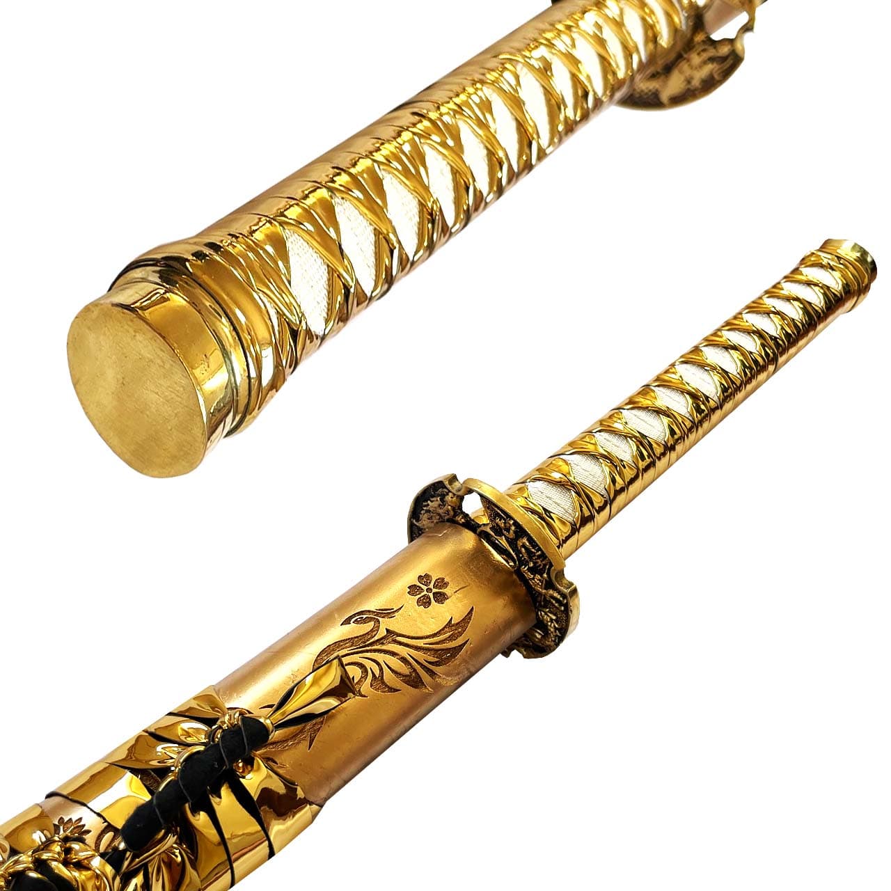 شمشیر کاتانا حرفه ای 7 میل مدل Gold Phoenix — تصویر ۶