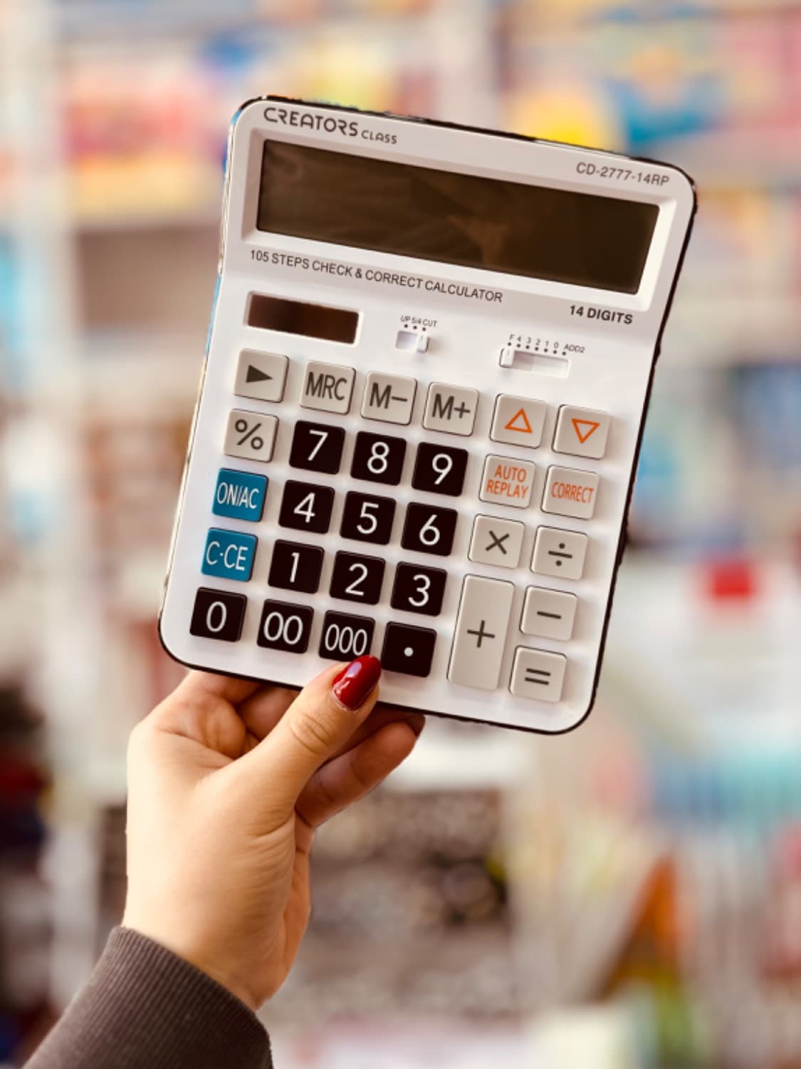 ماشین حساب 14رقم سی کلاس کد CD-2777 — تصویر ۹