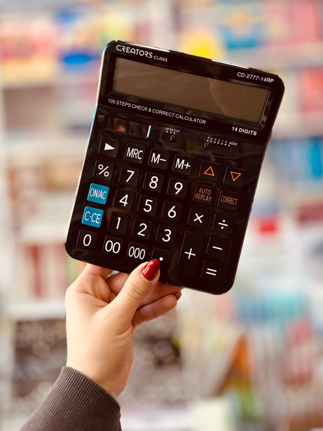 ماشین حساب 14رقم سی کلاس کد CD-2777 — تصویر ۸