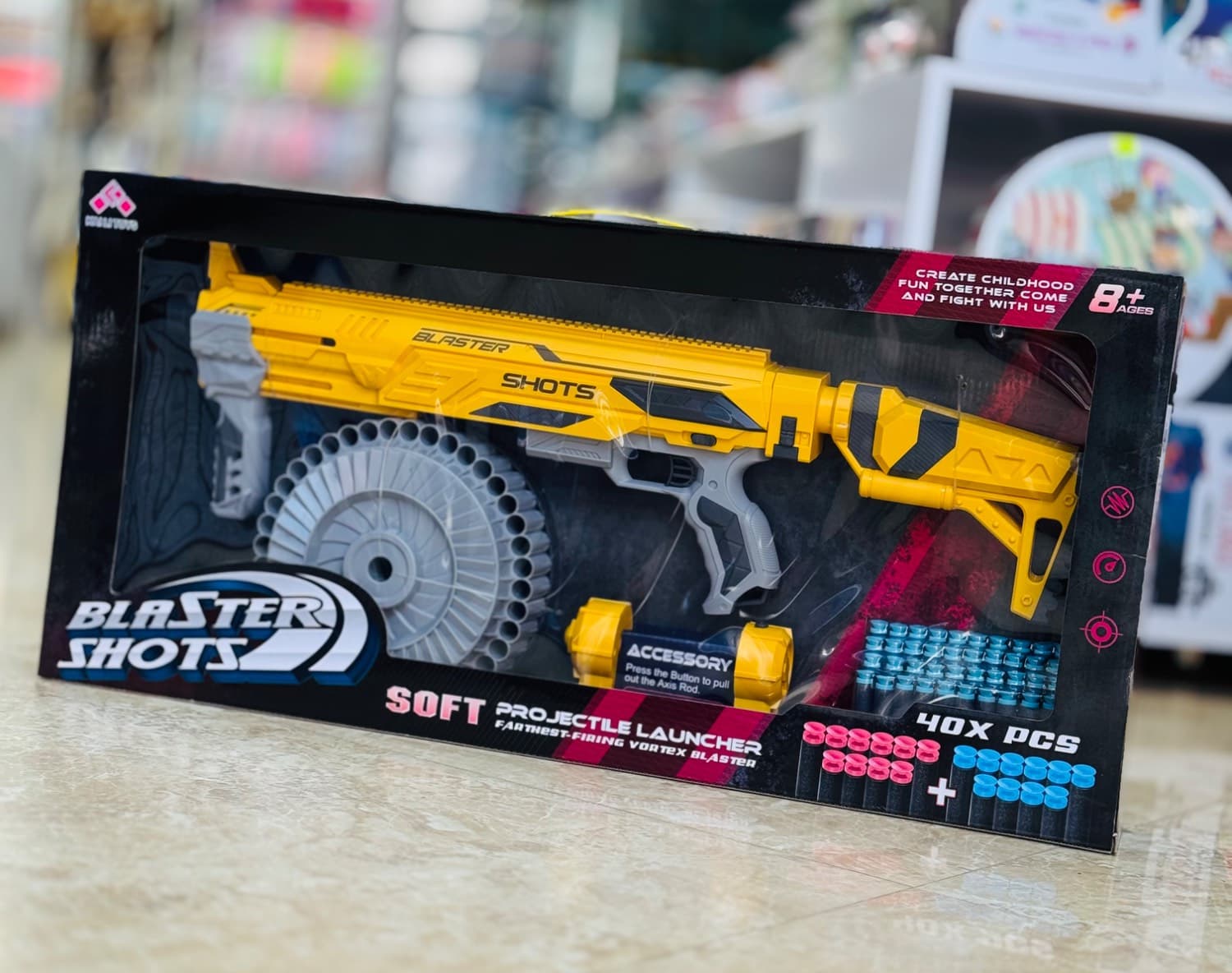 اسباب بازی تفنگ 40 تیر رگباری BLASTER SHOTS